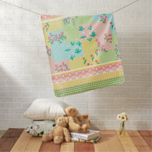 Oude Faux Quilt Baby Blanket