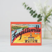 Oude Fayetteville NC Groeten  Briefkaart (Staand voorkant)