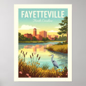 Oude Fayetteville North Carolina Poster (Voorkant)