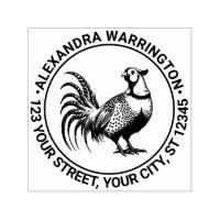 Oude fazant wild vogel #3 Naam Retouradres