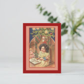 Oude feestdag afbeelding op kaarten en ansichtkaar feestdagenkaart (Staand voorkant)