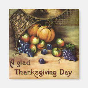 Oude feestdagen, een fijne Thanksgiving Day Magneet