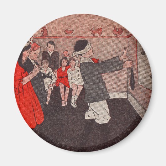 Oude Feestspellen - Speld de Staart aan de Ezel Magneet (Voorkant)