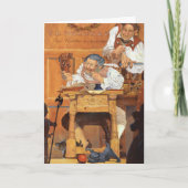 Oude Fezziwig Feestdagen Kaart (Voorkant)