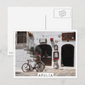 Oude fiets en winkel in Apulië Briefkaart (Voorkant / Achterkant)