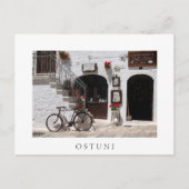 Oude fiets en winkel in Apulië Briefkaart (Voorkant)