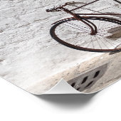 Oude fiets en winkel in Apulië Foto Afdruk (Hoek)