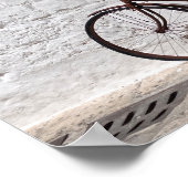 Oude fiets en winkelpui in Apulia Poster (Hoek)