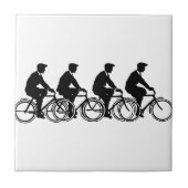  oude fiets fietsen fietsenrij tegeltje (Voorkant)