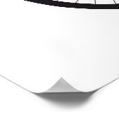 Oude  fiets met bloemen en vogels poster (Hoek)