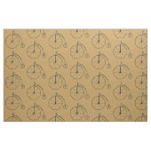 Oude fiets patroon stof (Fat Quarter)