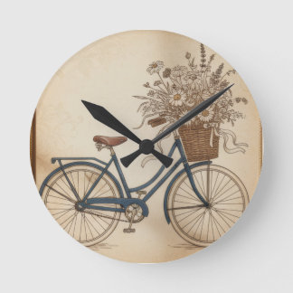 oude fiets ronde klok