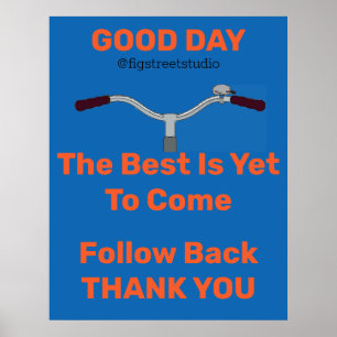 Oude fiets, voeg of geef tekstPoster toe uit Poster