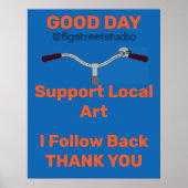 Oude fiets, voeg of geef tekstPoster toe uit Poster (Voorkant)