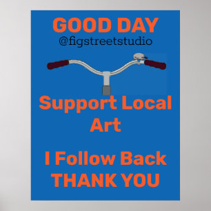 Oude fiets, voeg of geef tekstPoster toe uit Poster