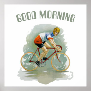 Oude fiets, voeg tekst Poster toe