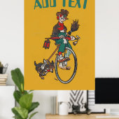 Oude fiets, voeg tekst Poster toe (Thuiskantoor)