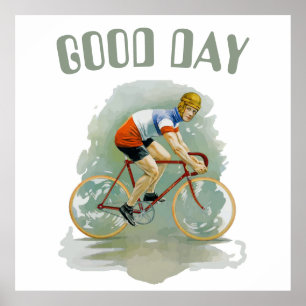 Oude fiets, voeg tekst Poster toe