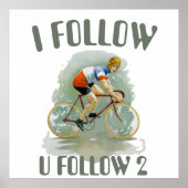 Oude fiets, voeg tekst Poster toe (Voorkant)