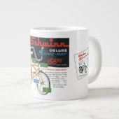 Oude fietsadvertentie grote koffiekop (Voorkant rechts)