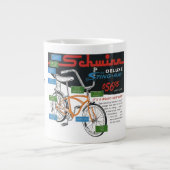 Oude fietsadvertentie grote koffiekop (Voorkant)