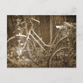 Oude fietsen briefkaart (Voorkant)