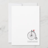 Oude fietsliefde kaart (Achterkant)