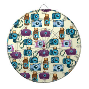 Oude Film Camera Patroon Dartbord