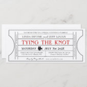 Oude film trouwkaart uitnodiging (Voorkant / Achterkant)