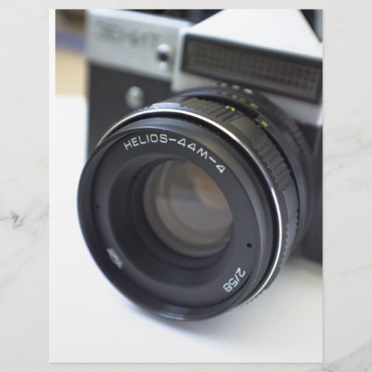 Oude filmcamera flyer (Voorkant)