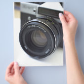 Oude filmcamera flyer (Hand)