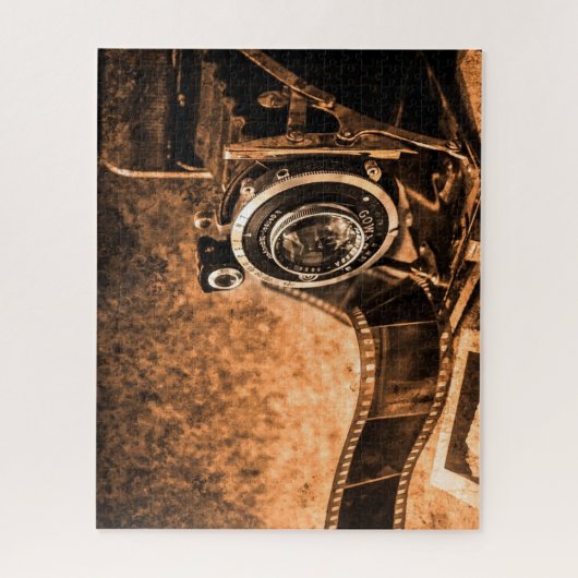 Oude filmcamera legpuzzel (Verticaal)