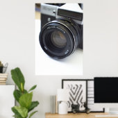 Oude filmcamera poster (Thuiskantoor)
