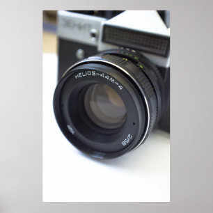 Oude filmcamera poster