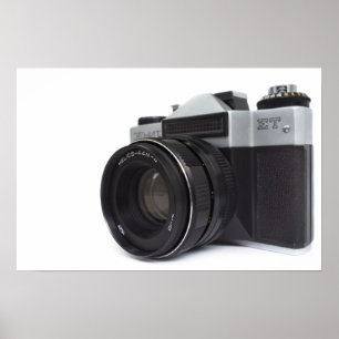Oude filmcamera poster