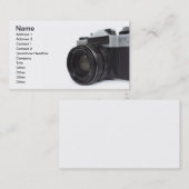 Oude filmcamera visitekaartje (Voorkant / Achterkant)