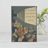 Oude filminvitaties kaart (Staand voorkant)