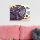 Oude filmrol film canvas afdruk (Insitu (Woonkamer))