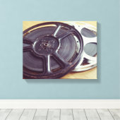 Oude filmrol film canvas afdruk (Insitu (Houten vloer))