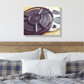 Oude filmrol film canvas afdruk (Insitu (Slaapkamer))