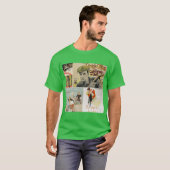 Oude films beeldmontage 5 grappig t-shirt (Voorkant volledig)