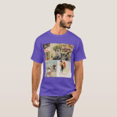Oude films beeldmontage 5 vintage t-shirt (Voorkant volledig)