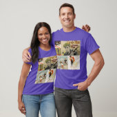 Oude films beeldmontage 5 vintage t-shirt (Unisex)