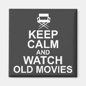 Oude films houden kalm en bekijken magneet (Voorkant)