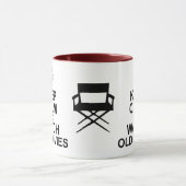 Oude films houden kalm en bekijken mok (Midden)