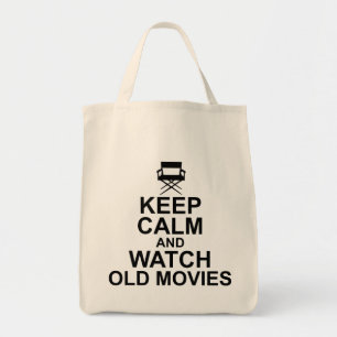 Oude films houden kalm en bekijken tote bag