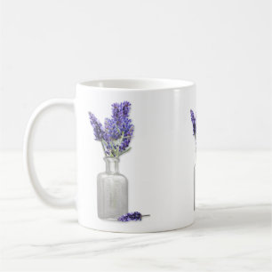 Oude flacon met Mok lavender
