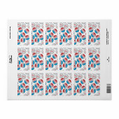 Oude Flesdop van Frisdrank Etiket (Full Sheet)