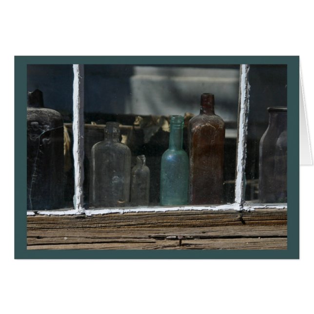 Oude flessen, Bodie CA - Kaart (Voorkant Horizontaal)