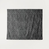 Oude Fleur de Lis | Grunge Damask Achtergrond Wandkleed (Voorkant (horizontaal))